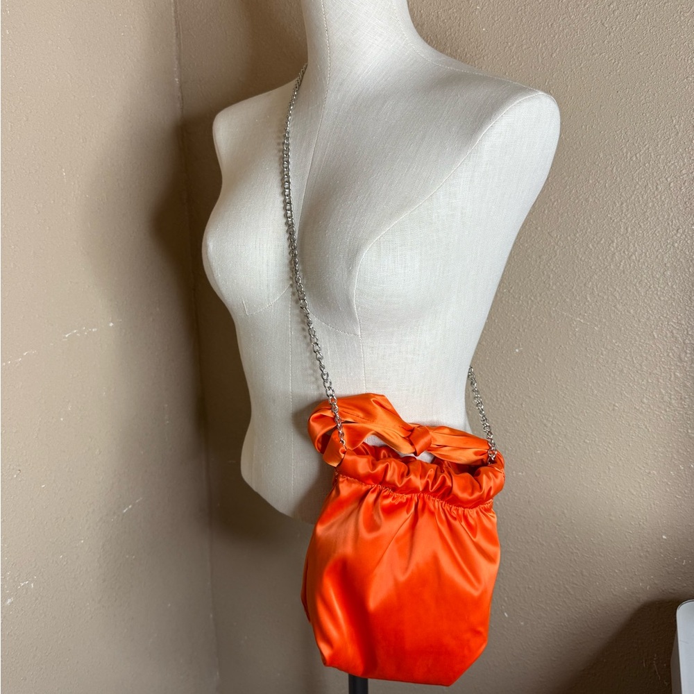 Zara Satin Bucket Bag